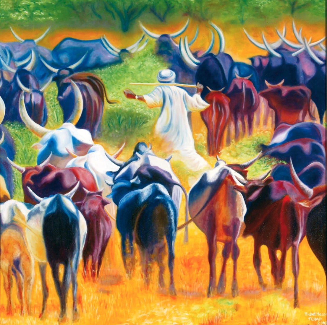 tchad tableau par Michel Hasson
